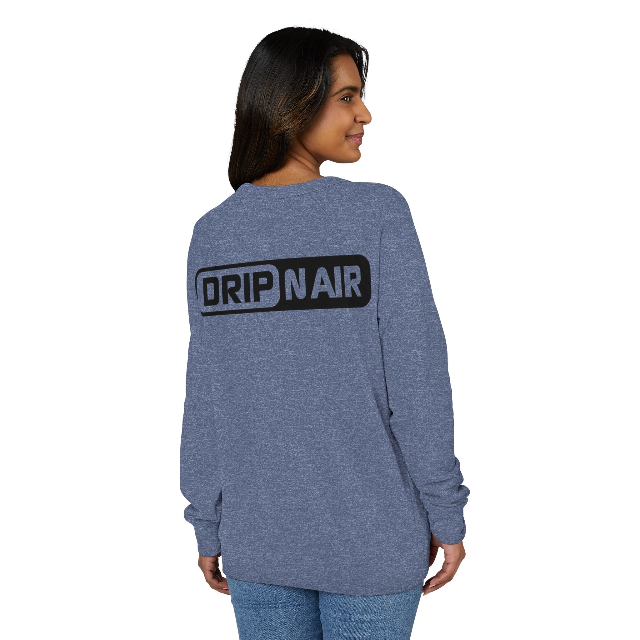 DRIP NAIR Logo Raglan Crewneck Sweatshirt