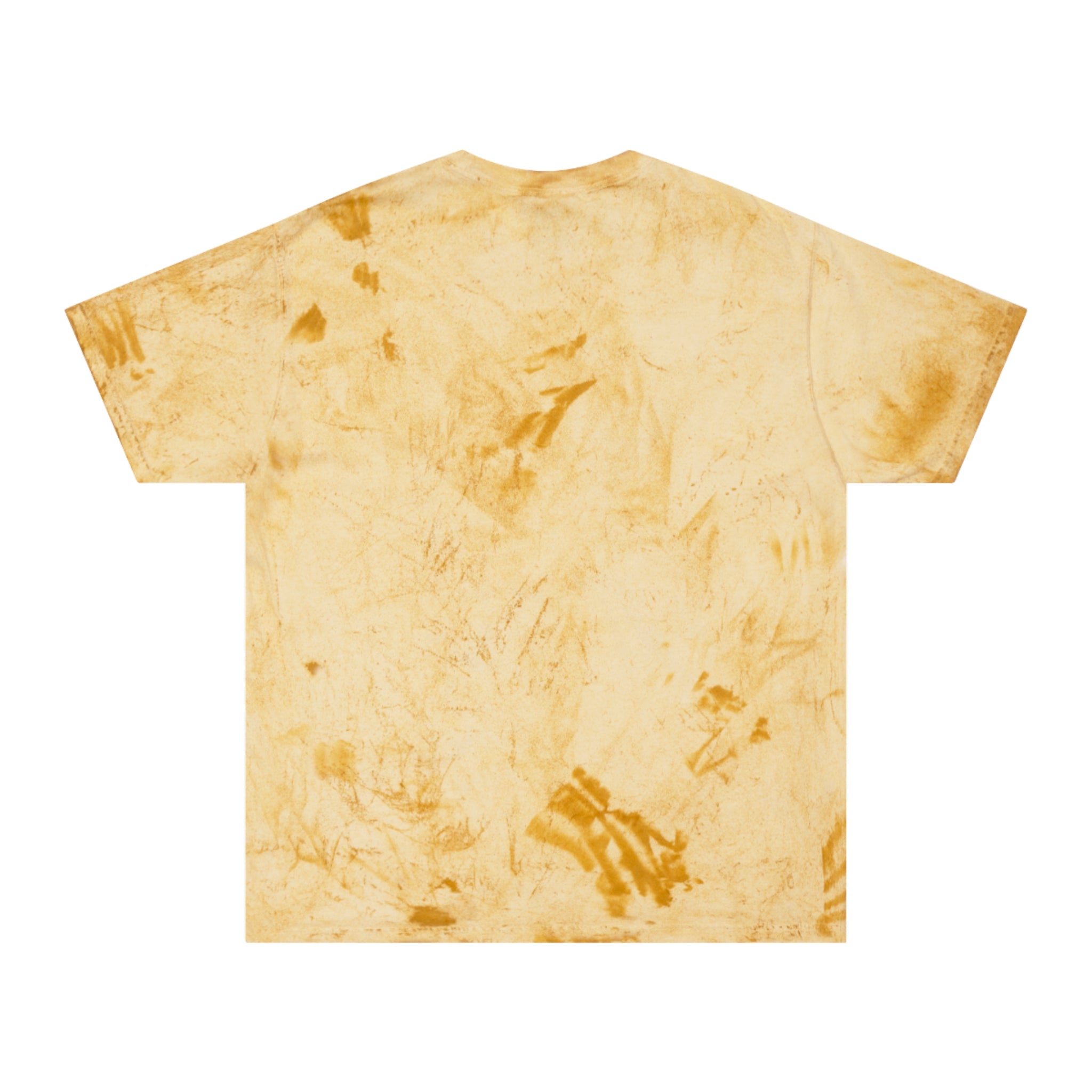 Tie-Dye Tee — 'DRIPNAIR' Yellow Marble Graphic T-Shirt