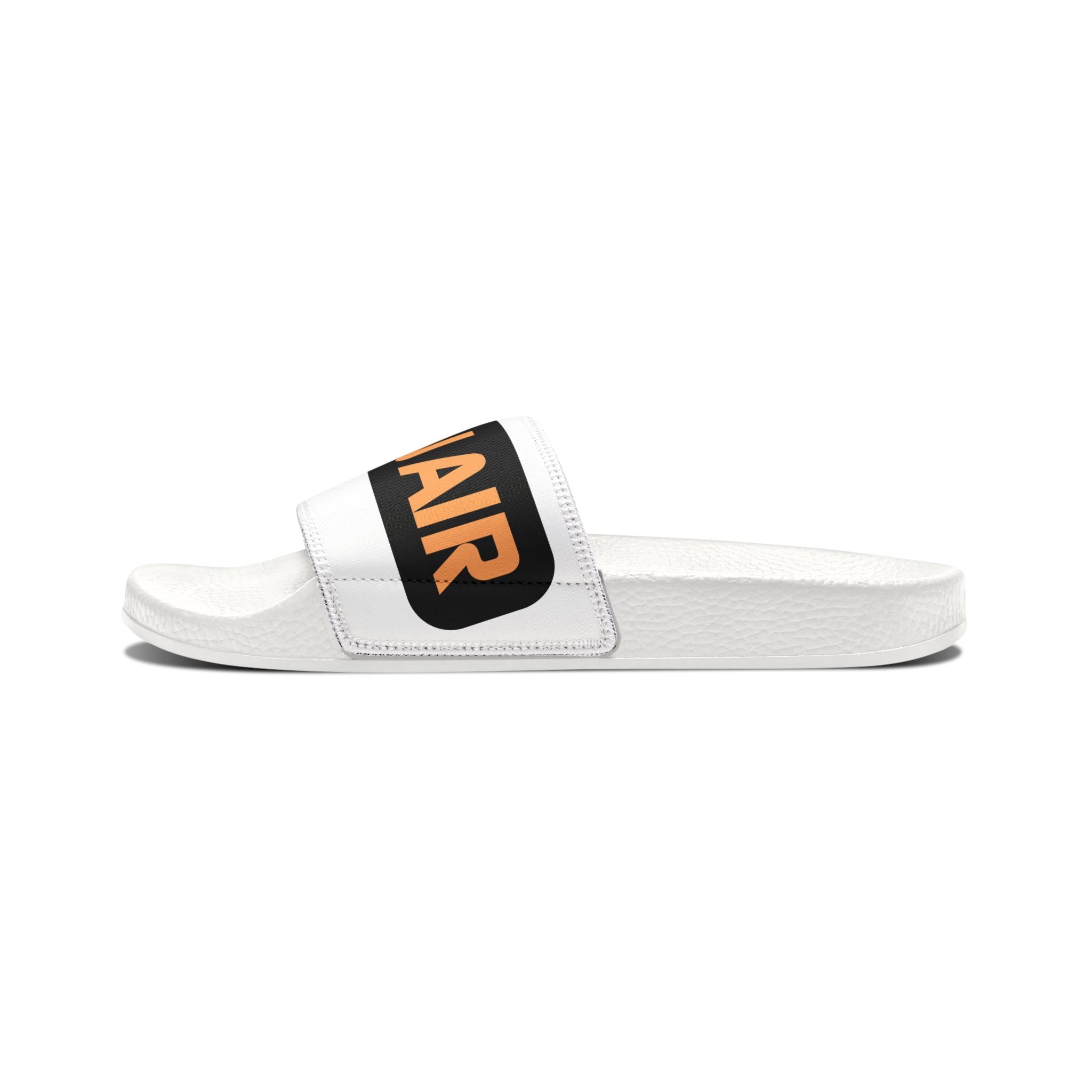 Men's Graphic Slide Sandals — Removable Strap 'RIP NAI' Logo