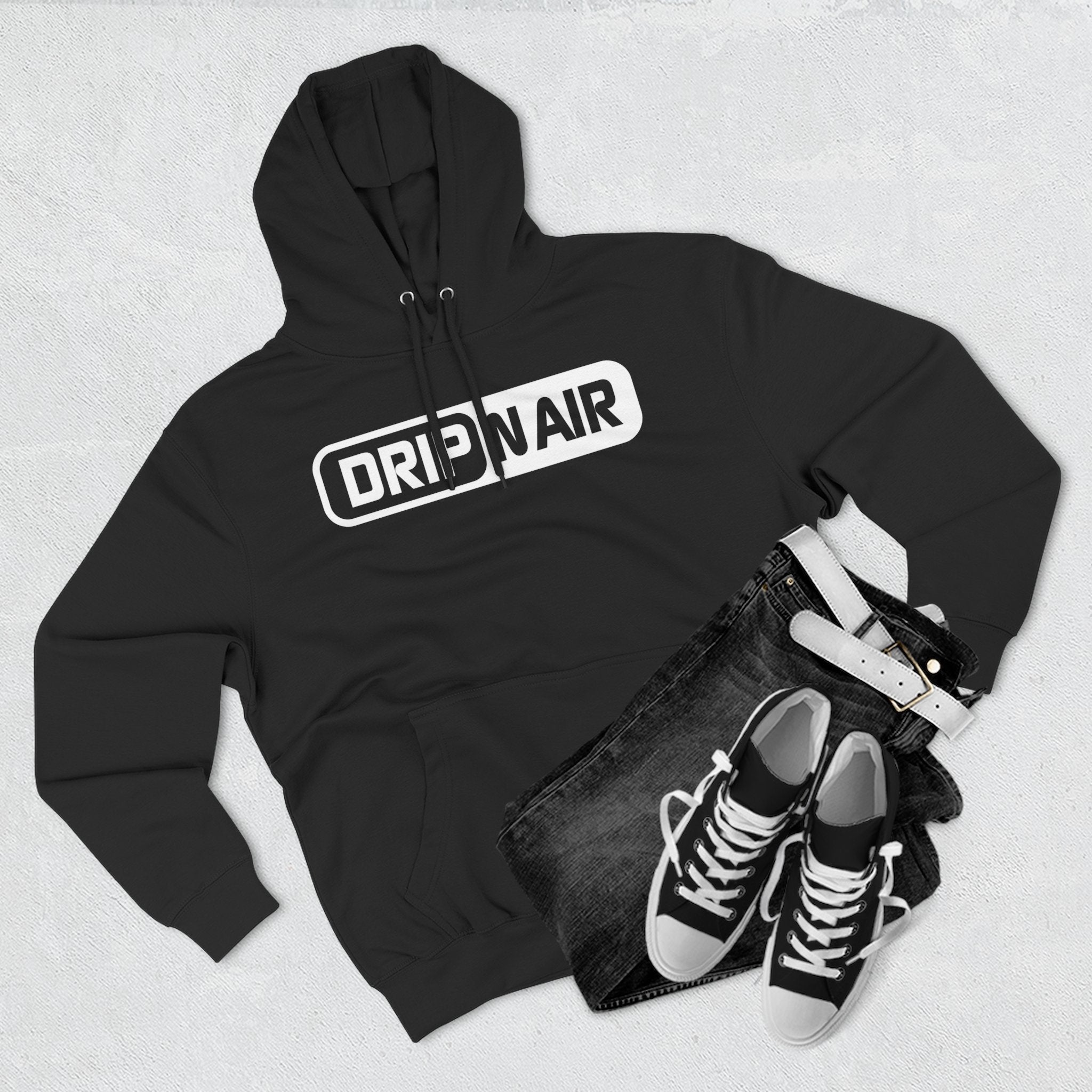 Drip N Air Logo Hoodie — Streetwear Graphic Pullover