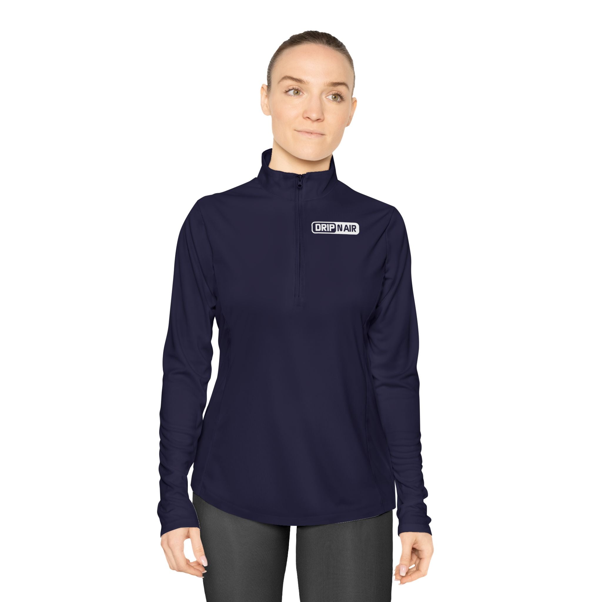 Ladies Quarter-Zip Pullover - 'DRIP N AIR' Performance Zip Pullover