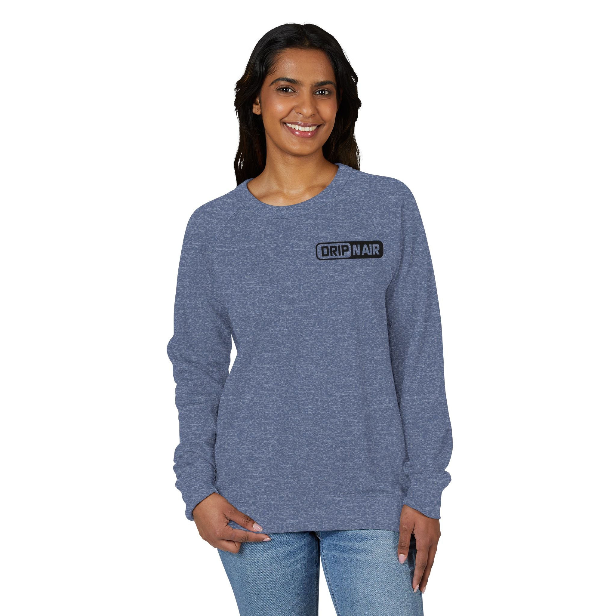 DRIP NAIR Logo Raglan Crewneck Sweatshirt