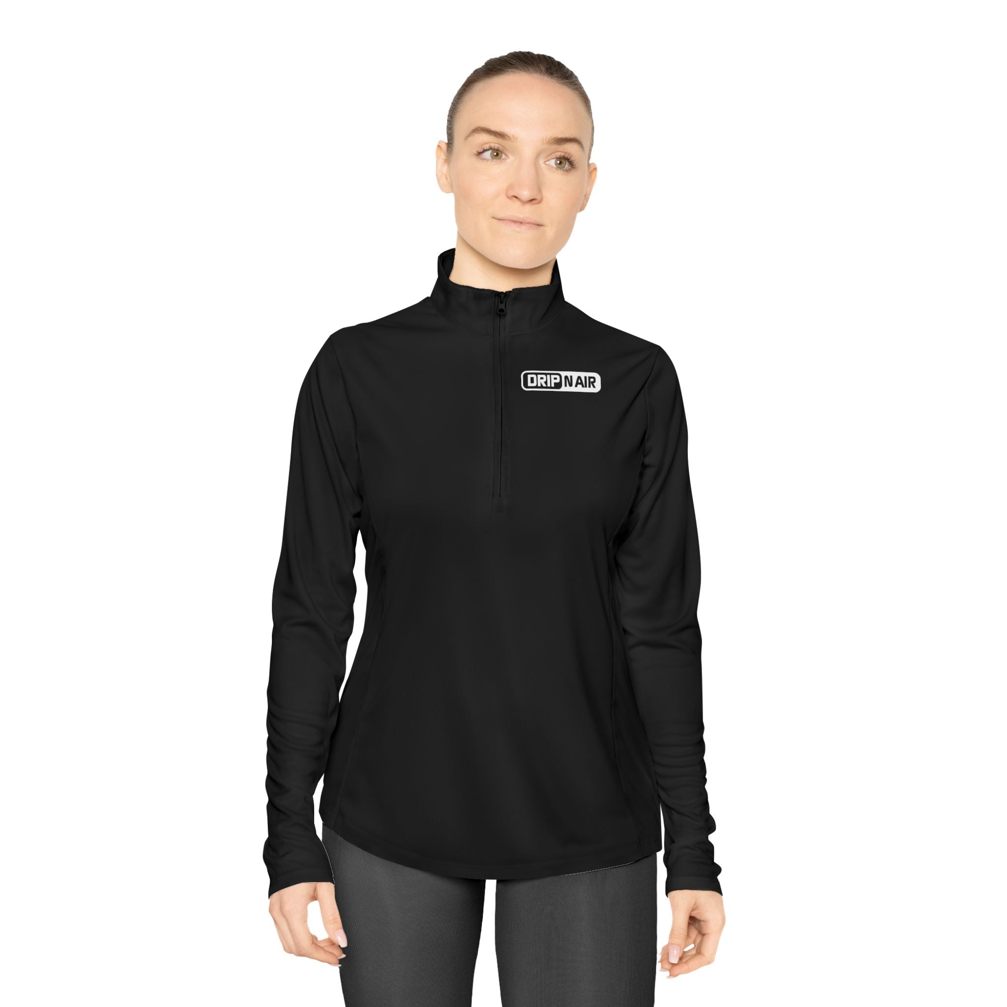 Ladies Quarter-Zip Pullover - 'DRIP N AIR' Performance Zip Pullover