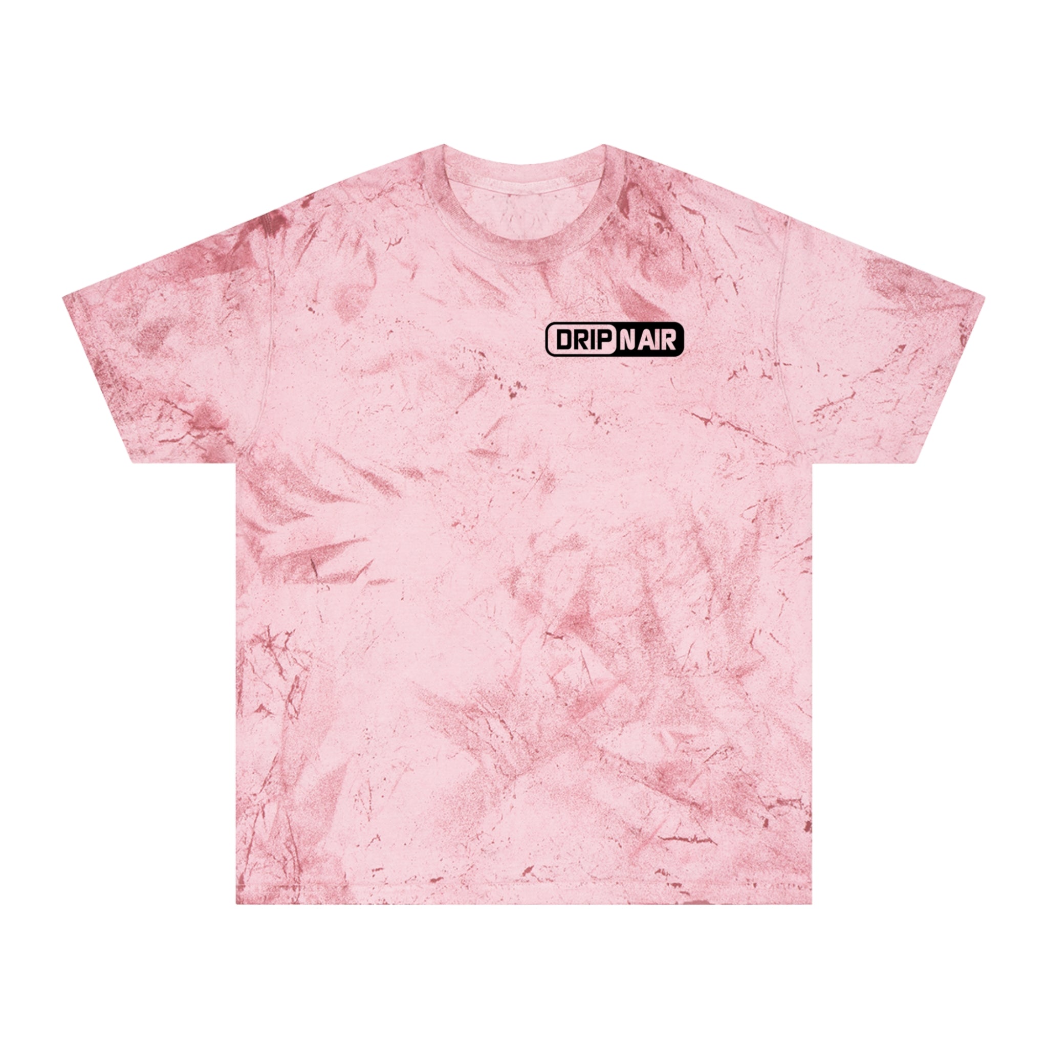 Tie-Dye Tee — 'DRIPNAIR' Yellow Marble Graphic T-Shirt