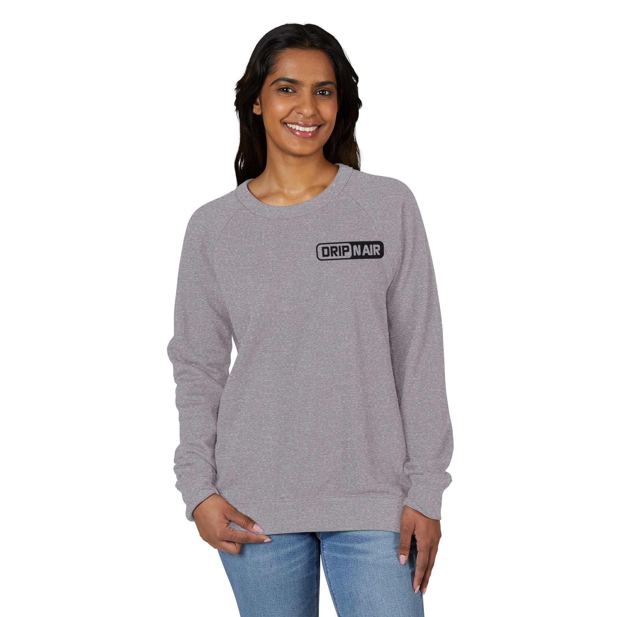 DRIP NAIR Logo Raglan Crewneck Sweatshirt