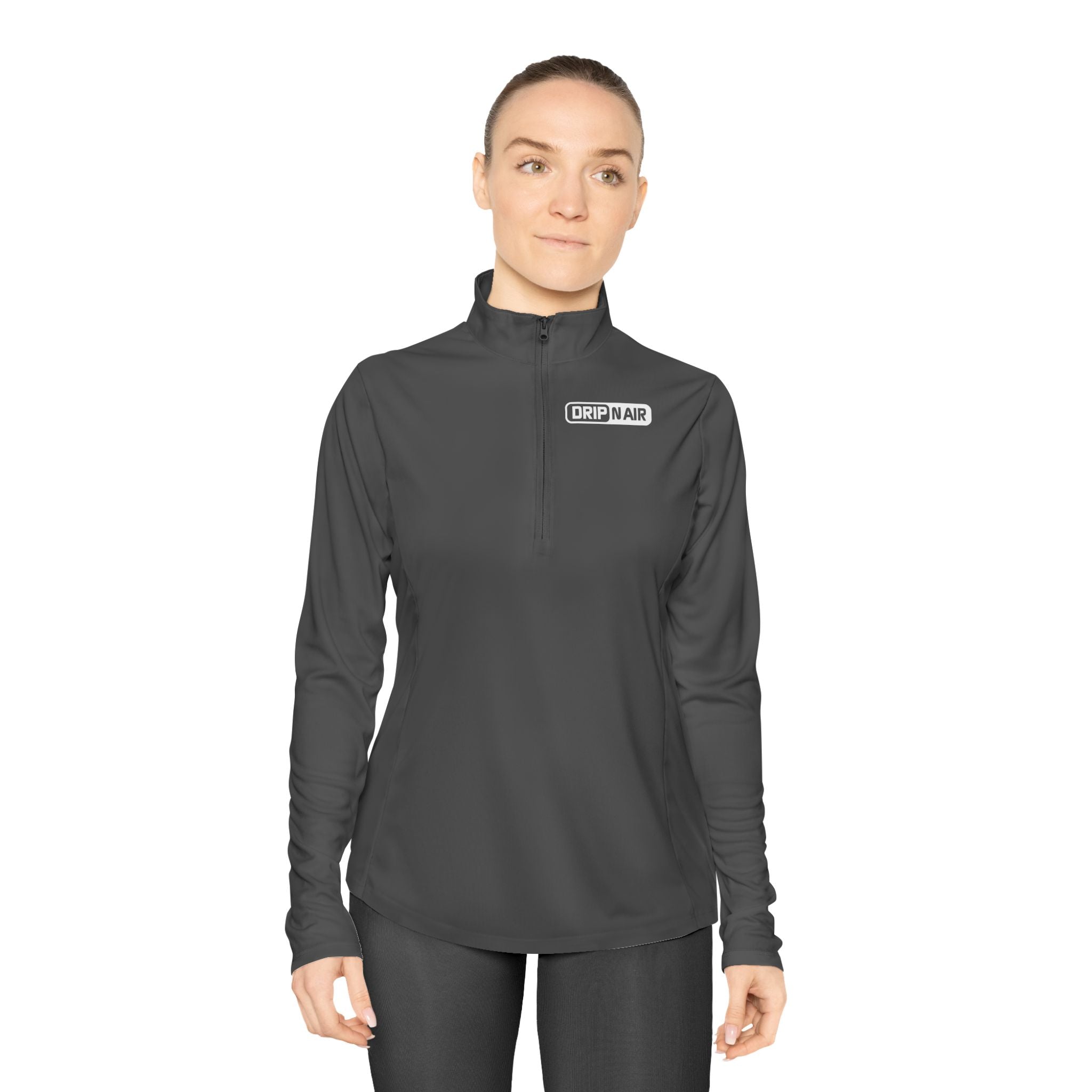 Ladies Quarter-Zip Pullover - 'DRIP N AIR' Performance Zip Pullover
