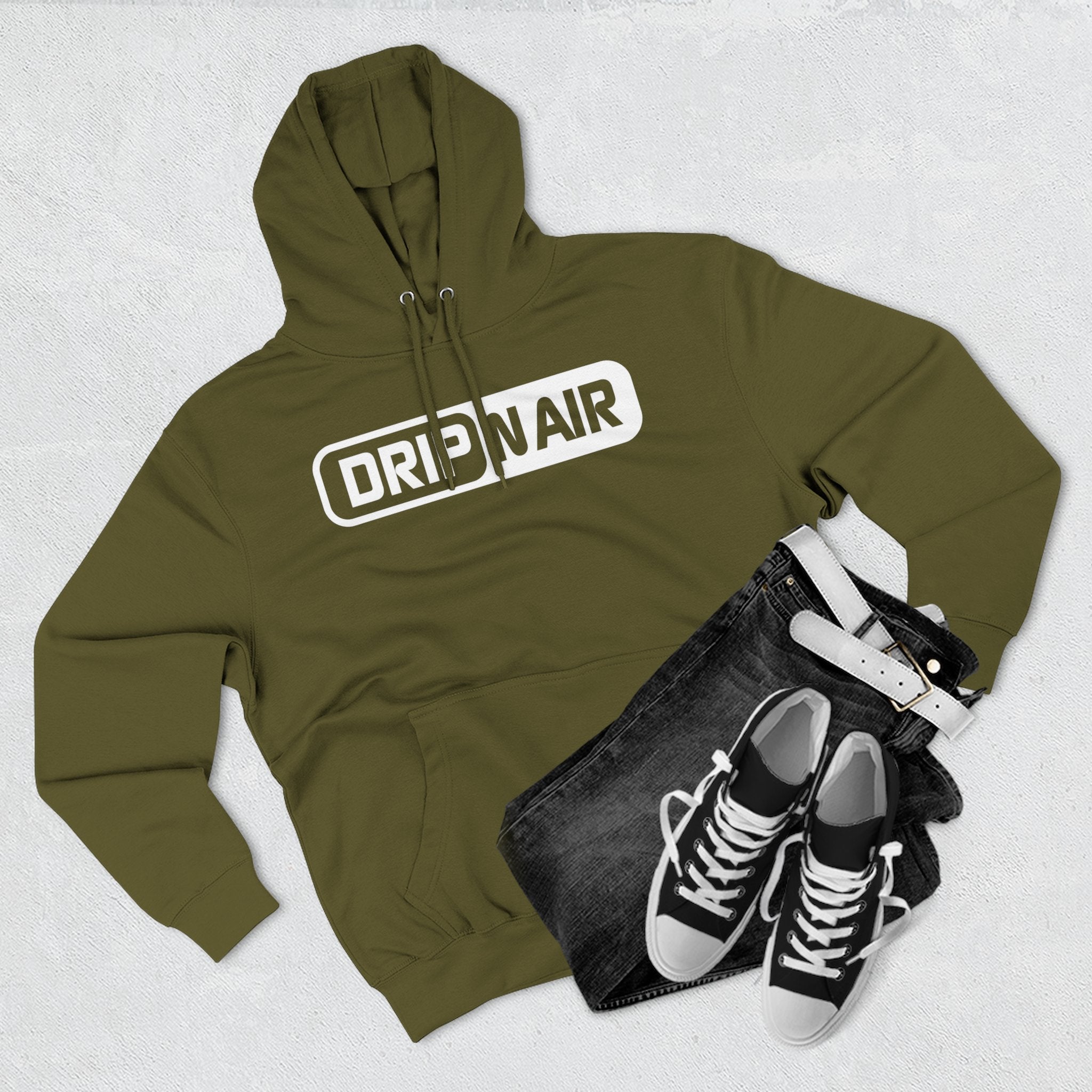 Drip N Air Logo Hoodie — Streetwear Graphic Pullover
