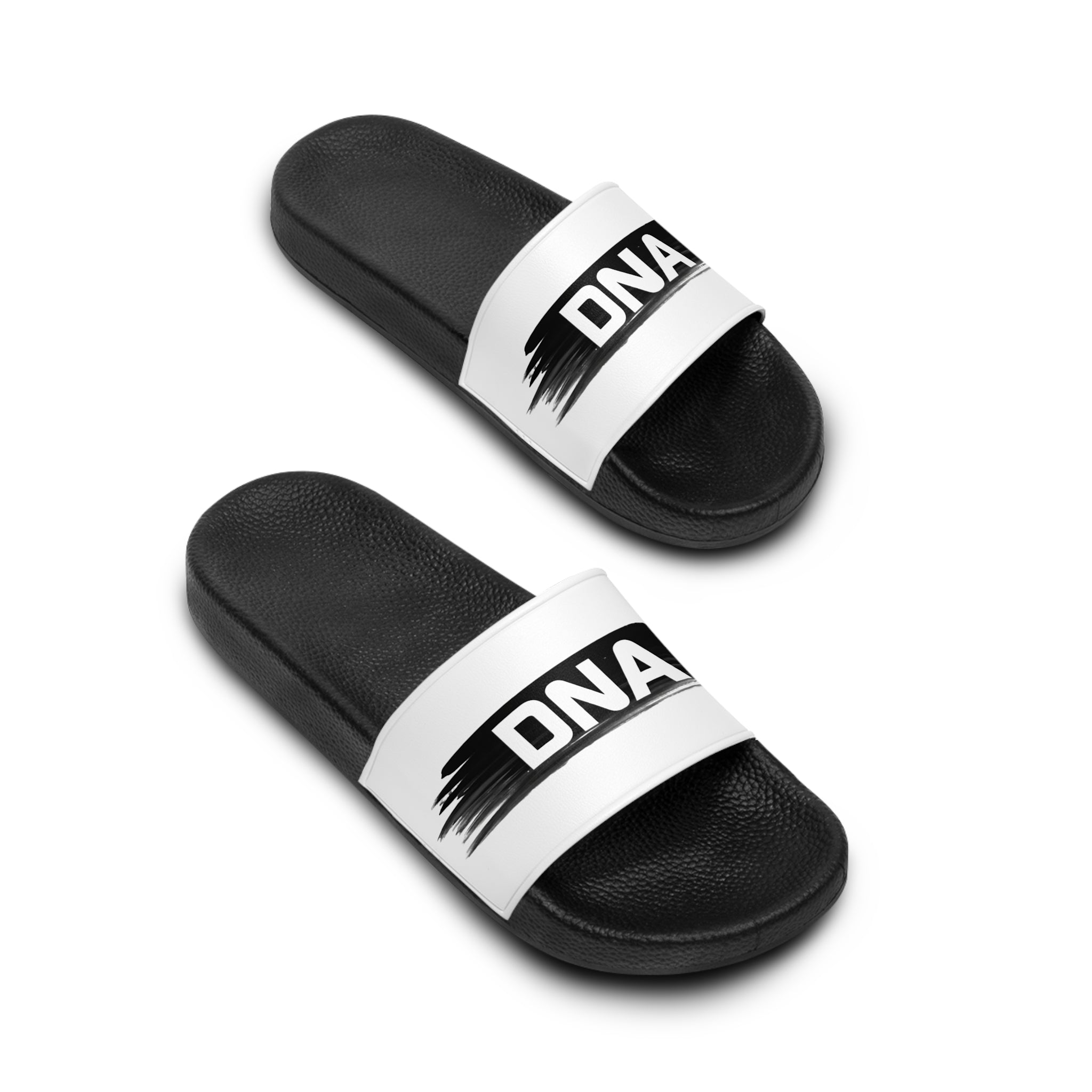 DNA Brushstroke Slide Sandals — Women's Casual Pool & Beach Slides