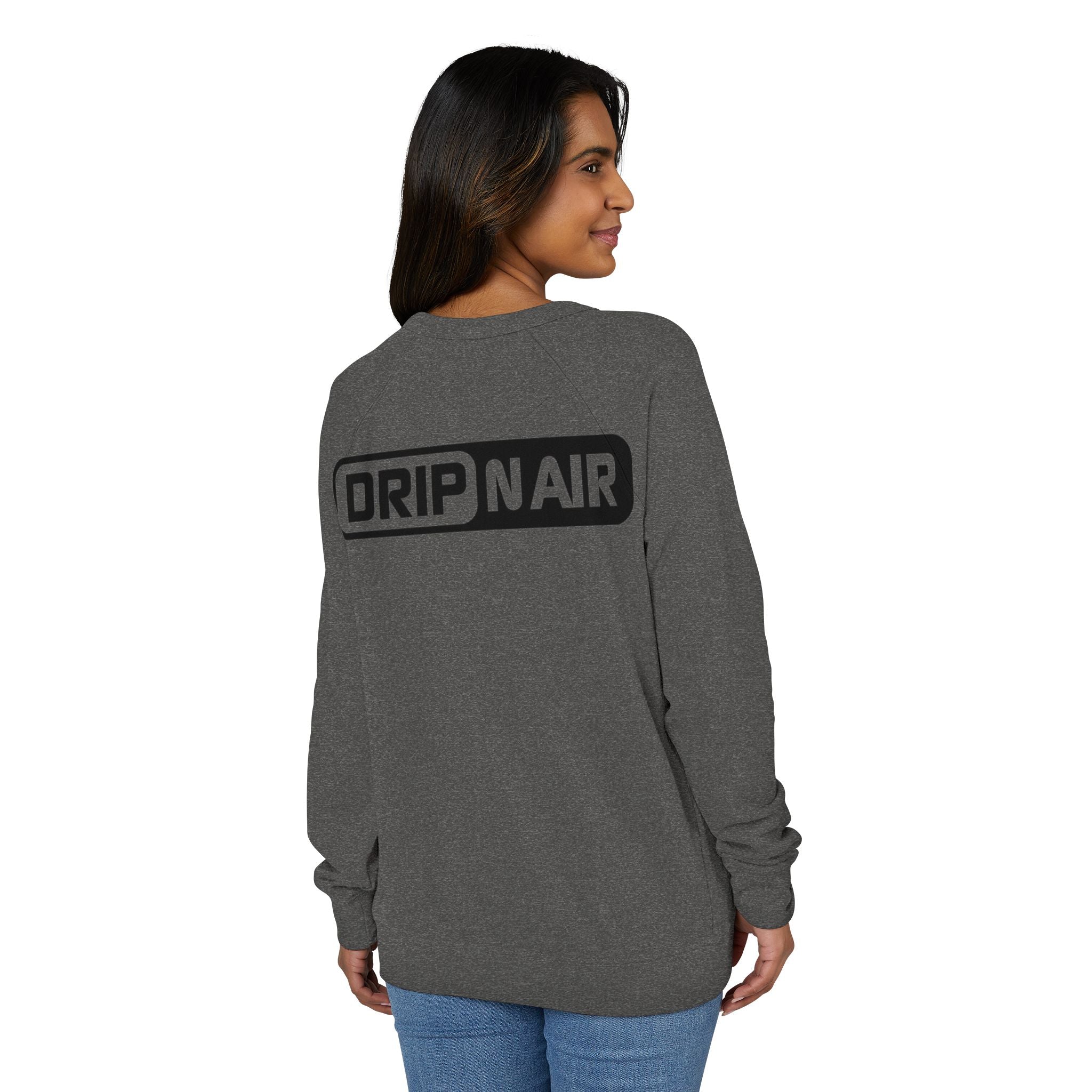 DRIP NAIR Logo Raglan Crewneck Sweatshirt