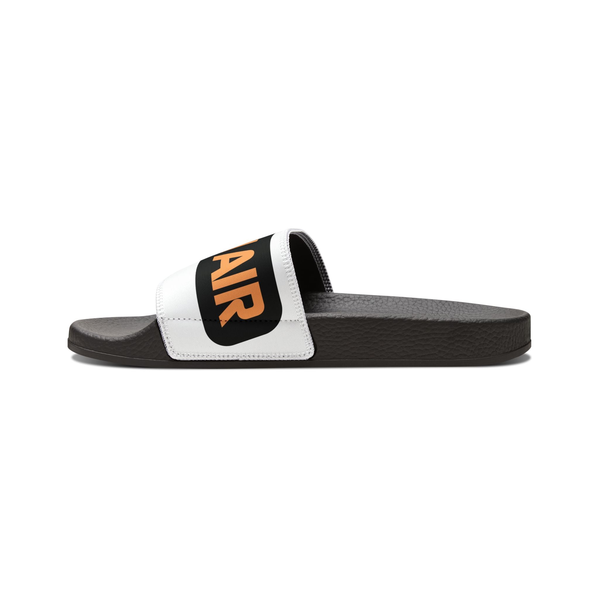 Men's Graphic Slide Sandals — Removable Strap 'RIP NAI' Logo