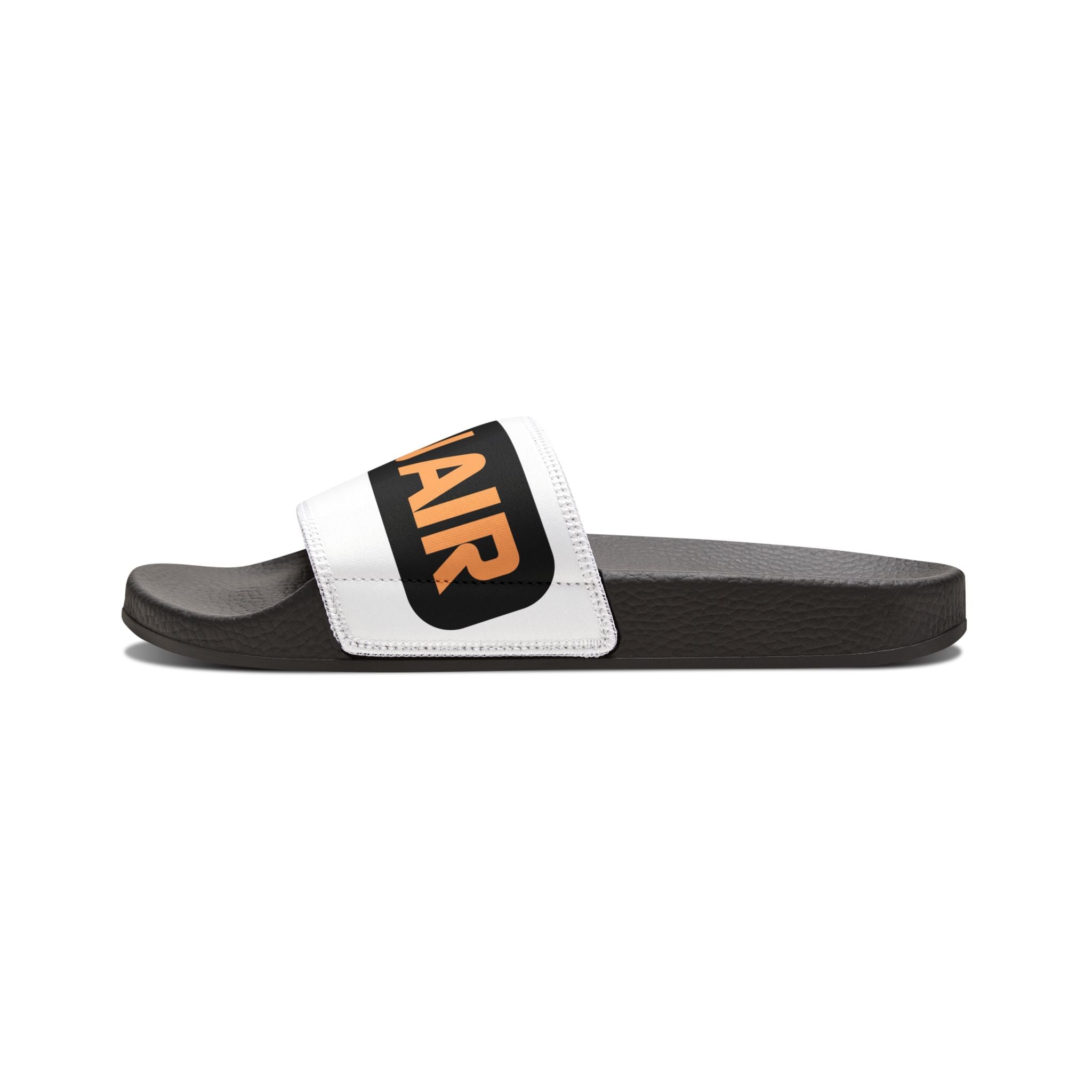 Men's Graphic Slide Sandals — Removable Strap 'RIP NAI' Logo