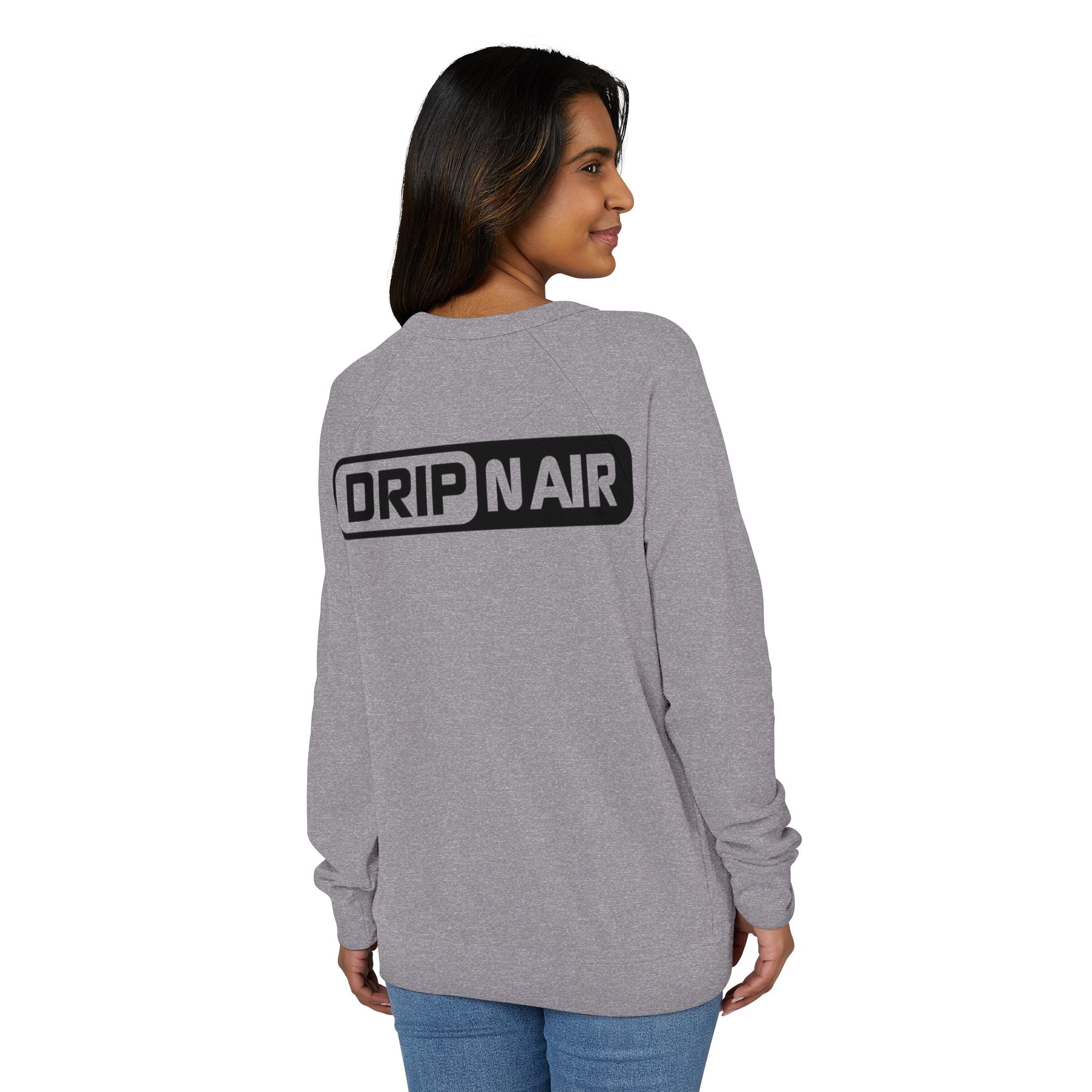 DRIP NAIR Logo Raglan Crewneck Sweatshirt