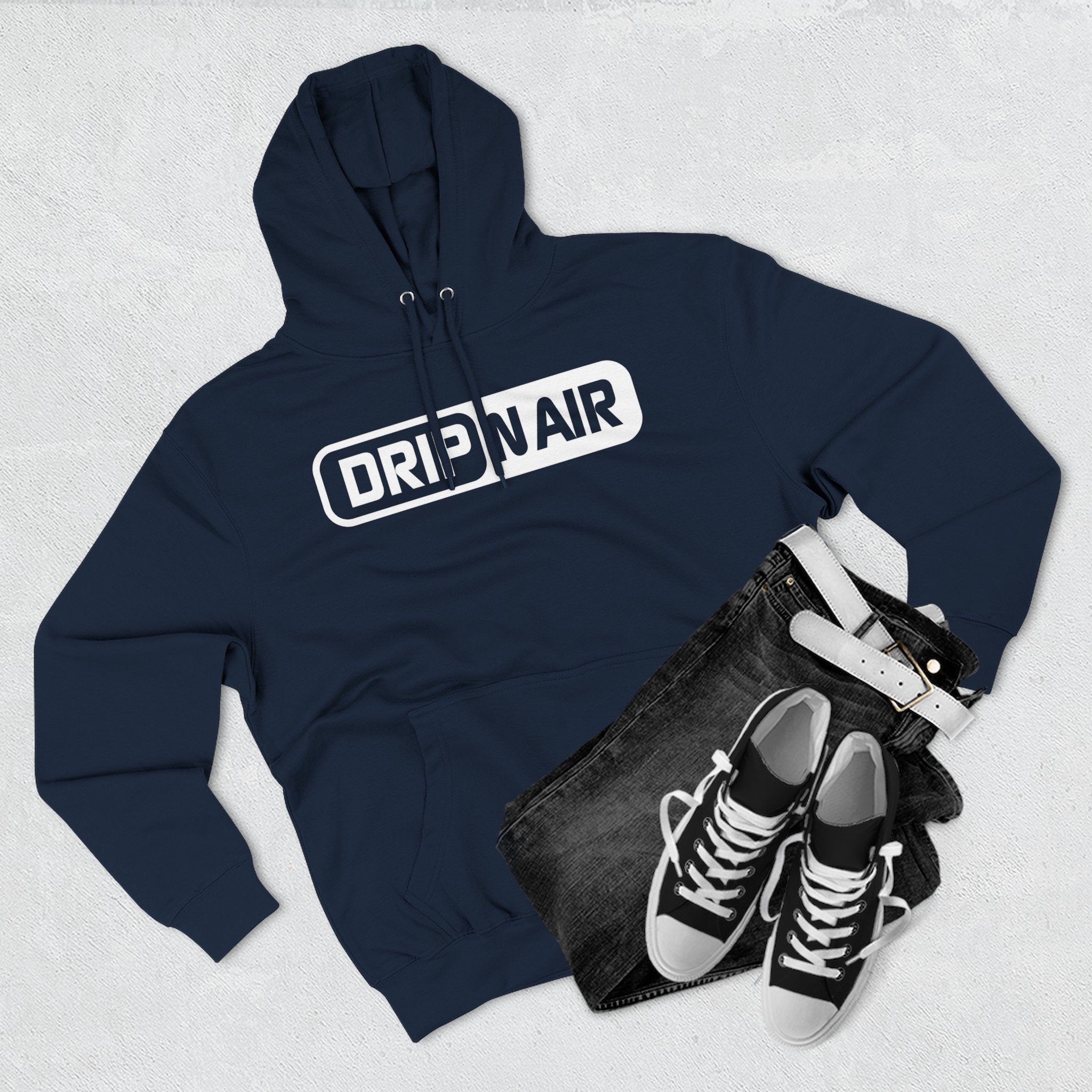 Drip N Air Logo Hoodie — Streetwear Graphic Pullover