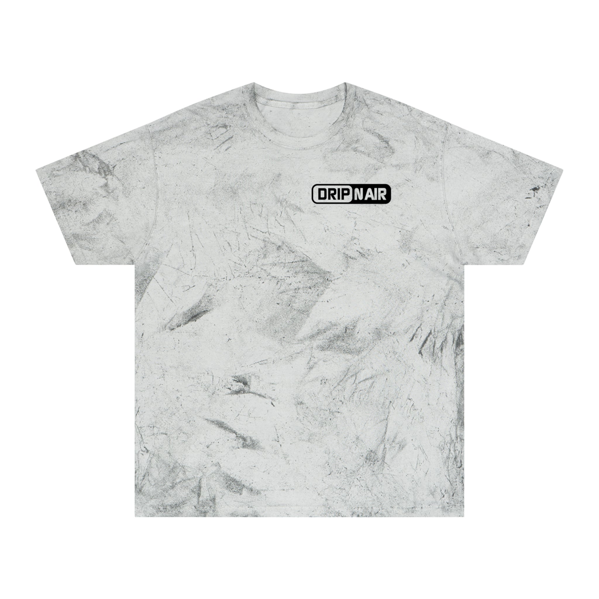 Tie-Dye Tee — 'DRIPNAIR' Yellow Marble Graphic T-Shirt